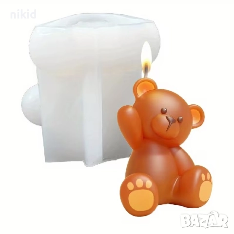 3D Мече махащо силиконов молд форма фондан смола шоколад гипс декор свещ