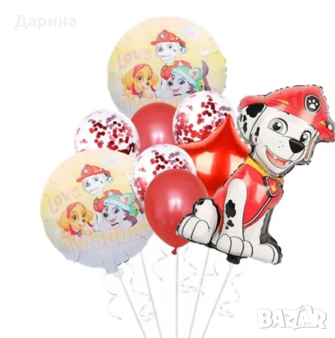 Парти сет украса ,,Пес патрул", снимка 3 - Други - 40873072