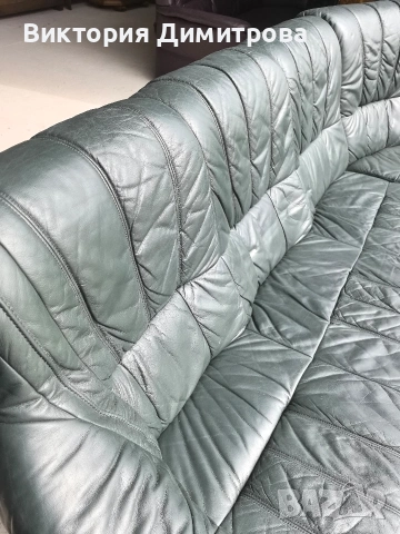 Ъглов диван - Естествена кожа , снимка 7 - Дивани и мека мебел - 53851796