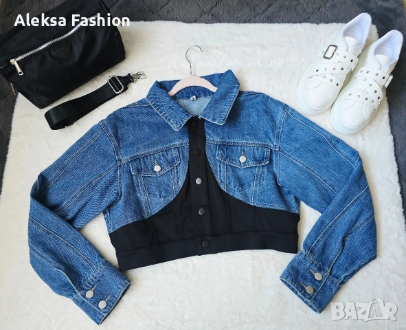 Дамско дънково яке по модел на Mugler , снимка 9 - Якета - 49677988