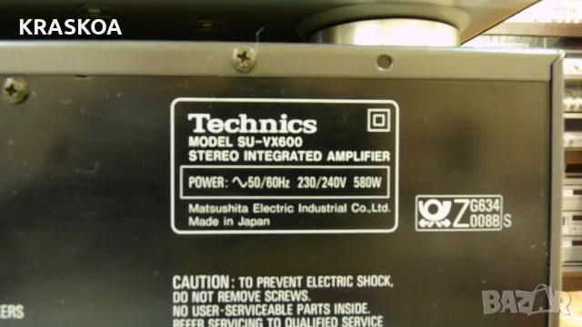 TECHNICS SU-VX600 & RS-BX626 & SL-PG420A, снимка 17 - Ресийвъри, усилватели, смесителни пултове - 47426985