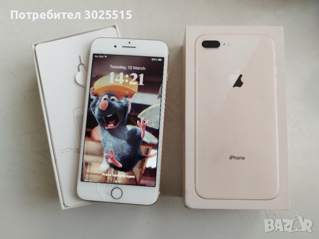 iPhone 8 Plus Gold 64GB. Счупен екран , снимка 7 - Apple iPhone - 44739089