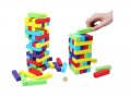 Дженга кула 48 елемента, С цветни блокчета, снимка 1 - Образователни игри - 38667014