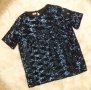 УНИКАЛНА блуза цялата в сини и черни пайети , снимка 1 - Тениски - 41881560