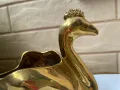 Красив позлатен порцеланов лебед от Англия , снимка 4