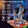 Нова детска Светеща танцова постелка с Bluetooth и музикална игра 90×80 см, снимка 5