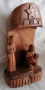 сувенир от Назарет дърворезба скулптура рождението Христово, снимка 1 - Икони - 44761836