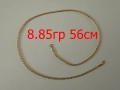 НОВ 8.85гр 56см златен ланец версаче / златно колие / синджир / ланец / злато / златен / GOLD 585 / , снимка 1