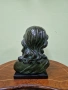Уникален антикварен колекционерски френски керамичен авторски бюст , снимка 7
