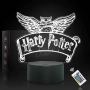 Лампата изобразява бухал и свитък с надпис "Harry Potter ILLUSION LAMP", снимка 2