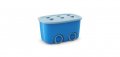 Пластмасова кутия за съхранение с капак, Синя, снимка 1 - Кутии за съхранение - 35945152