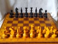 Стар дървен шах , Табла.Размери - 34 х 34см. ., снимка 9