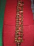 ПОЗЛАТЕНА РЕТРО АРТ ВИНТИДЖ БРОНЗОВА ГРИВНА ЕФЕКТНА с ЧЕРВЕНИ КАМЪНИ 16902, снимка 17