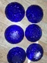 Синьо стъкло 6 бр. купучки/ на ягоди/, снимка 12