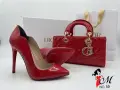 Christian Louboutin Дамски Лачени Обувки С Висок Ток d'Orsay И Червена Подметка-4 Цвята Код SEM-683, снимка 4