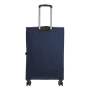 Куфар с колелца за пътуване, тъмносин с външни отделения, 111 л._1239392, снимка 4
