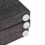 vidaXL Сгъваем параван за стая, 228x170 см, пера, черно и бяло, снимка 4