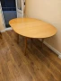 Кръгла маса с диметър ф 90 см разтегателна до 125 см и височина 75 см, снимка 2