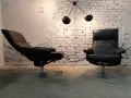 Чифт кожени шведски релакс кресла, снимка 2