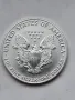USA. ЕДНА УНЦИЯ от 1990 год. 0.999 Сребро, снимка 2