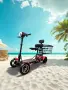 Чисто нова сгъваема Електрическа количка за възрастни 500W двоен мотор, батерия 36V 15.6Ah, снимка 5