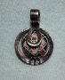 Дамски сребърен медальон, снимка 1 - Колиета, медальони, синджири - 41333564