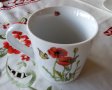 Чаша с мак и пеперуди, снимка 5