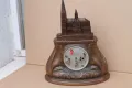 Античен Немски декоративен часовник с ''Кьолнската катедрала'', снимка 8