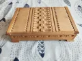 Дървена кутия за цигари. Дърворезба., снимка 3