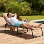 Сгъваем градински шезлонг - легло с джоб - пълен релакс и комфорт, снимка 3