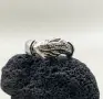 Сребърен пръстен "Trust no one" 925, снимка 2