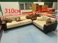 0907 разтегателен ъглов холов Диван / канапе с ракла и функция сън 310/270см         смр -цена170лв , снимка 1