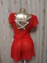 М/ L Ярко червен къс ,прозрачен гащеризон , снимка 6