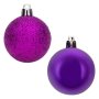 12 броя Комплект Лилави коледни топки, 7см, снимка 2