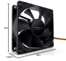 Компютърен вентилатор Tacens Anima AF8, вентилатор за лаптоп 8 см, 12V, 1.44W, 14 dB, 7 перки, 1800 , снимка 4