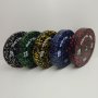 Цветни гумирани дискове на петна (Flecked Rubber Bumper Plates) , снимка 7