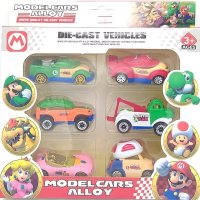 6 бр. колички на Супер Марио (Super Mario), снимка 1 - Коли, камиони, мотори, писти - 41551254