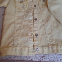 Дънково яке в жълто размер 146, снимка 2 - Детски якета и елеци - 42219528