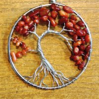 Медальон Дървото на Живота - РОЗОВ КВАРЦ, снимка 4 - Колиета, медальони, синджири - 39671993