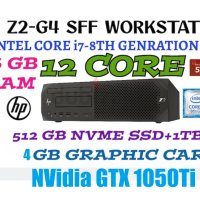 HP Z2 SFF G4/Core i7 8700/NVidia GTX 1050Ti 4GB/16GB RAM/512GB SSD NVMe WorkStation работна станция, снимка 1 - Работни компютри - 41843836