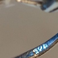 Сребърен пръстен с аметист и цирконии , снимка 7 - Пръстени - 39387271