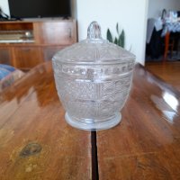 Стара стъклена захарница #5, снимка 1 - Други ценни предмети - 34176019