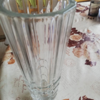 Стъклена стара ваза, снимка 12 - Вази - 36135760