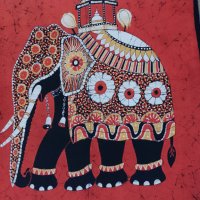 картина Слон от Шри Ланка 94 см х 82 см , снимка 4 - Картини - 39063899