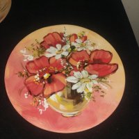 Рисувана чиния - №2, снимка 1 - Чинии - 40441249