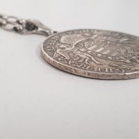 Рядка и стара сребърна монета с верижка Hungary 1/2 Thaler 1787  , снимка 6 - Нумизматика и бонистика - 40371479