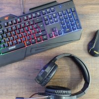 Геймърска клавиатура SCHWAIGER Gaming Tastatur GT108, RGB подсветка, снимка 6 - Клавиатури и мишки - 35948201