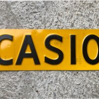 алуминиева табела "CASIO", снимка 1 - Антикварни и старинни предмети - 40677281