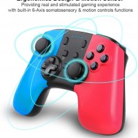 Безжичен контролер Pro за Nintendo Switch,PC, с Gyro Axis, Turbo бутон и двойна вибрация, снимка 2 - Аксесоари - 35858955
