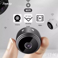 Мини WIFI IP охранителна шпионска камера FULL HD 1080p нощно виждане, снимка 7 - IP камери - 38946232